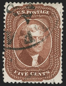 Sale 1230, Lot 1747, 1857-60 Issue (Scott 18-39)
