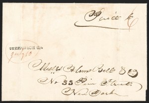 Sale 1230, Lot 989, Stampless Markings by State