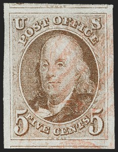 Sale 1231, Lot 1, 1847 Issue and 1875 Reproduction (Scott 1-4)
