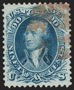 Sale 1231, Lot 111, 1867-68 Grilled Issue (Scott 79-101)