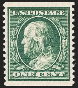 Sale 1231, Lot 292, 1910-13 Washington-Franklin Issue (Scott 374-396)