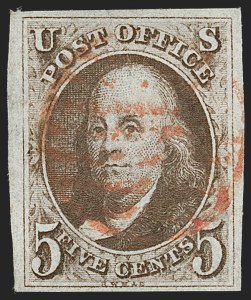 Sale 1231, Lot 3, 1847 Issue and 1875 Reproduction (Scott 1-4)