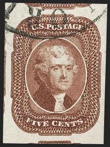 Sale 1231, Lot 30, 1851-56 Issue (Scott 5-17)