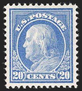 Sale 1231, Lot 329, 1912-14 Washington-Franklin Issue (Scott 405-423)
