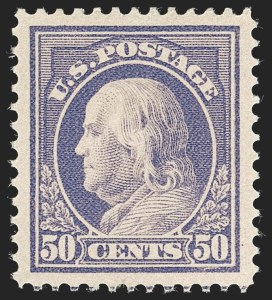 Sale 1231, Lot 334, 1912-14 Washington-Franklin Issue (Scott 405-423)