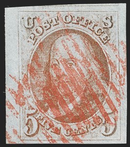 Sale 1231, Lot 4, 1847 Issue and 1875 Reproduction (Scott 1-4)