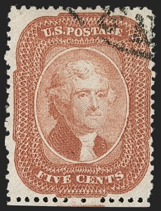Sale 1231, Lot 58, 1857-60 Issue and 1875 Reprint (Scott 18-47)