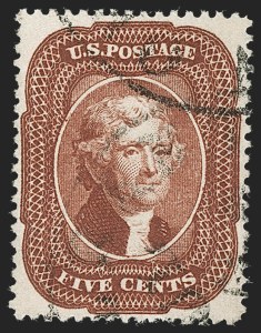 Sale 1231, Lot 59, 1857-60 Issue and 1875 Reprint (Scott 18-47)