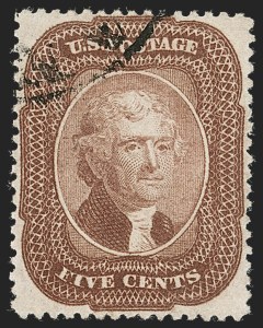 Sale 1231, Lot 61, 1857-60 Issue and 1875 Reprint (Scott 18-47)