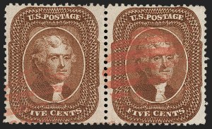 Sale 1231, Lot 64, 1857-60 Issue and 1875 Reprint (Scott 18-47)