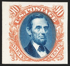 Sale 1232, Lot 1016, Essays, Proofs and Specimens, 1c-90c 1869 Pictorial Issue, Atlanta Trial Color Proofs on Card (123TC4-132TC4) Sale 1232, Lot 1016, Essays, Proofs and Specimens