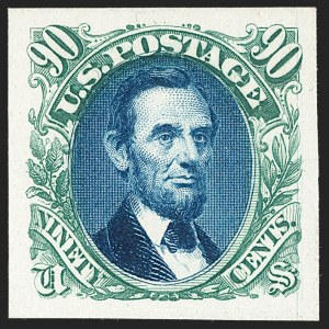 Sale 1232, Lot 1016, Essays, Proofs and Specimens, 1c-90c 1869 Pictorial Issue, Atlanta Trial Color Proofs on Card (123TC4-132TC4) Sale 1232, Lot 1016, Essays, Proofs and Specimens