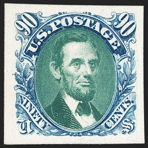 Sale 1232, Lot 1016, Essays, Proofs and Specimens, 1c-90c 1869 Pictorial Issue, Atlanta Trial Color Proofs on Card (123TC4-132TC4) Sale 1232, Lot 1016, Essays, Proofs and Specimens
