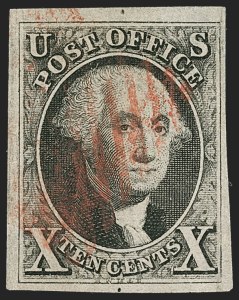 Sale 1232, Lot 1064, 1847 Issue and 1875 Reproduction (Scott 1-4)