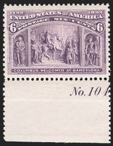 Sale 1232, Lot 1161, 1893 Columbian Issue (Scott 230-245)