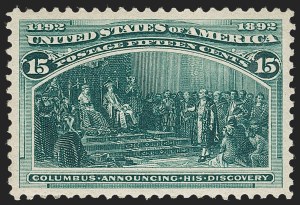Sale 1232, Lot 1164, 1893 Columbian Issue (Scott 230-245)