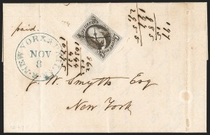 Sale 1232, Lot 1548, Stampless Covers thru 1861 Issue