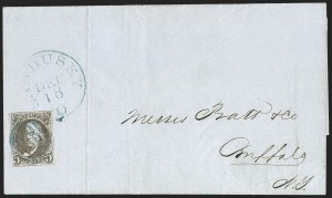 Sale 1232, Lot 1549, Stampless Covers thru 1861 Issue
