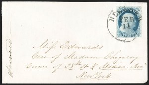 Sale 1232, Lot 1552, Stampless Covers thru 1861 Issue