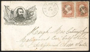 Sale 1232, Lot 1628, 1868 Grilled Issue thru 1869 Pictorial Issue