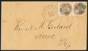 Sale 1232, Lot 1633, 1868 Grilled Issue thru 1869 Pictorial Issue