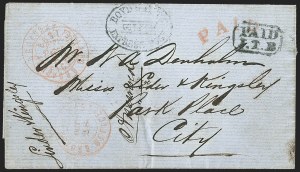 Sale 1232, Lot 1691, Boyd's Local Post Specialized Collection: Stampless, Conjunctive Uses