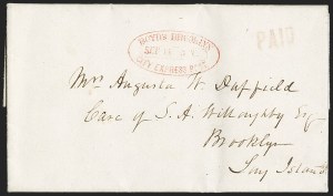 Sale 1232, Lot 1693, Boyd's Local Post Specialized Collection: Stampless, Conjunctive Uses
