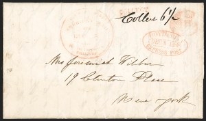 Sale 1232, Lot 1695, Boyd's Local Post Specialized Collection: Stampless, Conjunctive Uses