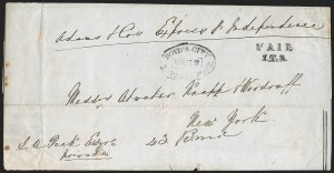 Sale 1232, Lot 1706, Boyd's Local Post Specialized Collection: Stampless, Conjunctive Uses