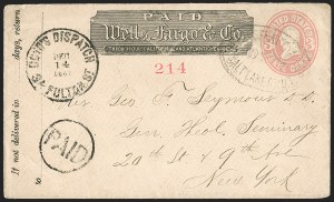 Sale 1232, Lot 1709, Boyd's Local Post Specialized Collection: Stampless, Conjunctive Uses