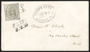 Sale 1232, Lot 1723, Boyd's Local Post Specialized Collection: Eagle and Globe Issues