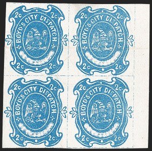 Sale 1232, Lot 1734, Boyd's Local Post Specialized Collection: Eagle and Globe Issues