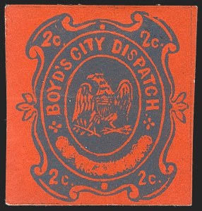 Sale 1232, Lot 1735, Boyd's Local Post Specialized Collection: Eagle and Globe Issues