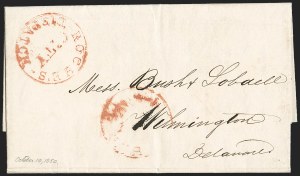 Sale 1232, Lot 1806, Local Posts and Independent Mails: Overton thru Westtown, Balances