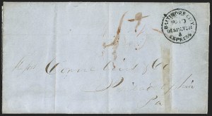 Sale 1232, Lot 1811, Local Posts and Independent Mails: Overton thru Westtown, Balances