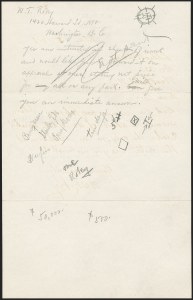 Sale 1233, Lot 1532, William T. Robey Letters
