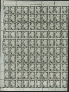 Sale 1234, Lot 122, 1867-68 Grilled Issue and 1875 Re-Issue of 1861-66 Issue (Scott 81-111)