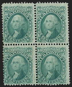 Sale 1234, Lot 125, 1867-68 Grilled Issue and 1875 Re-Issue of 1861-66 Issue (Scott 81-111)