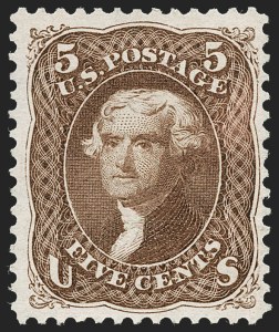 Sale 1234, Lot 132, 1867-68 Grilled Issue and 1875 Re-Issue of 1861-66 Issue (Scott 81-111), 1c-90c 1861-66 Re-Issue (102-111) Sale 1234, Lot 132, 1867-68 Grilled Issue and 1875 Re-Issue of 1861-66 Issue (Scott 81-111)