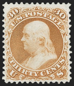Sale 1234, Lot 132, 1867-68 Grilled Issue and 1875 Re-Issue of 1861-66 Issue (Scott 81-111), 1c-90c 1861-66 Re-Issue (102-111) Sale 1234, Lot 132, 1867-68 Grilled Issue and 1875 Re-Issue of 1861-66 Issue (Scott 81-111)