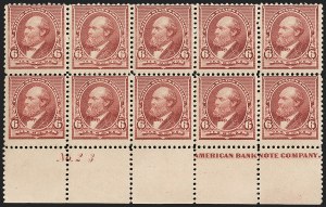 Sale 1234, Lot 230, 1890-93 Issue (Scott 219-229)