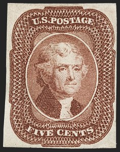 Sale 1234, Lot 31, 1851-56 Issue (Scott 5-17)