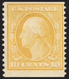Sale 1234, Lot 311, 1908-10 Washington-Franklin Issues including Bluish Paper (Scott 356-365)