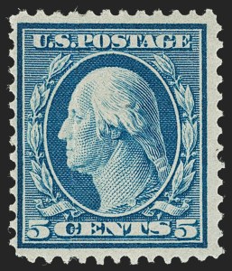 Sale 1234, Lot 315, 1908-10 Washington-Franklin Issues including Bluish Paper (Scott 356-365)