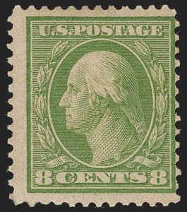 Sale 1234, Lot 317, 1908-10 Washington-Franklin Issues including Bluish Paper (Scott 356-365)
