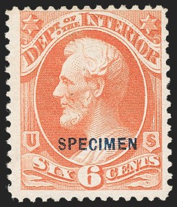 Sale 1234, Lot 414, Official Special Printings (Interior, Justice, Navy, Post Office)