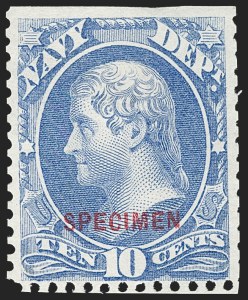 Sale 1234, Lot 432, Official Special Printings (Interior, Justice, Navy, Post Office)