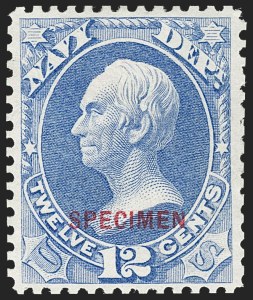 Sale 1234, Lot 433, Official Special Printings (Interior, Justice, Navy, Post Office)