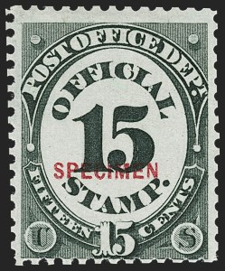 Sale 1234, Lot 442, Official Special Printings (Interior, Justice, Navy, Post Office)