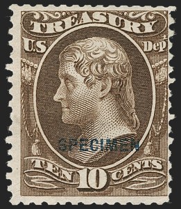 Sale 1234, Lot 455, Official Special Printings (State, Treasury, War)